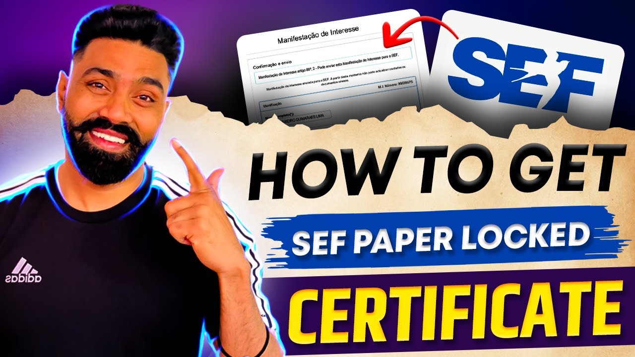 How to Get SEF MANIFESTA&Ccedil;&Atilde;O DE INTERESSE | SEF PAPER LOCK का सर्टिफिकेट कैसे ले #portugal #sef
