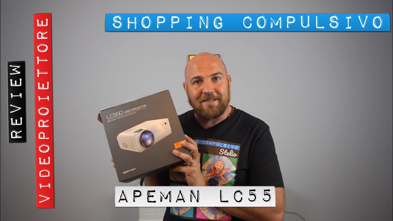 👨🏻‍⚕Review: 🥇 Apeman LC550 📹  Amazon's Choice! Videoproiettore,4500 Lumen LED 1080P 50000 Ore 😍