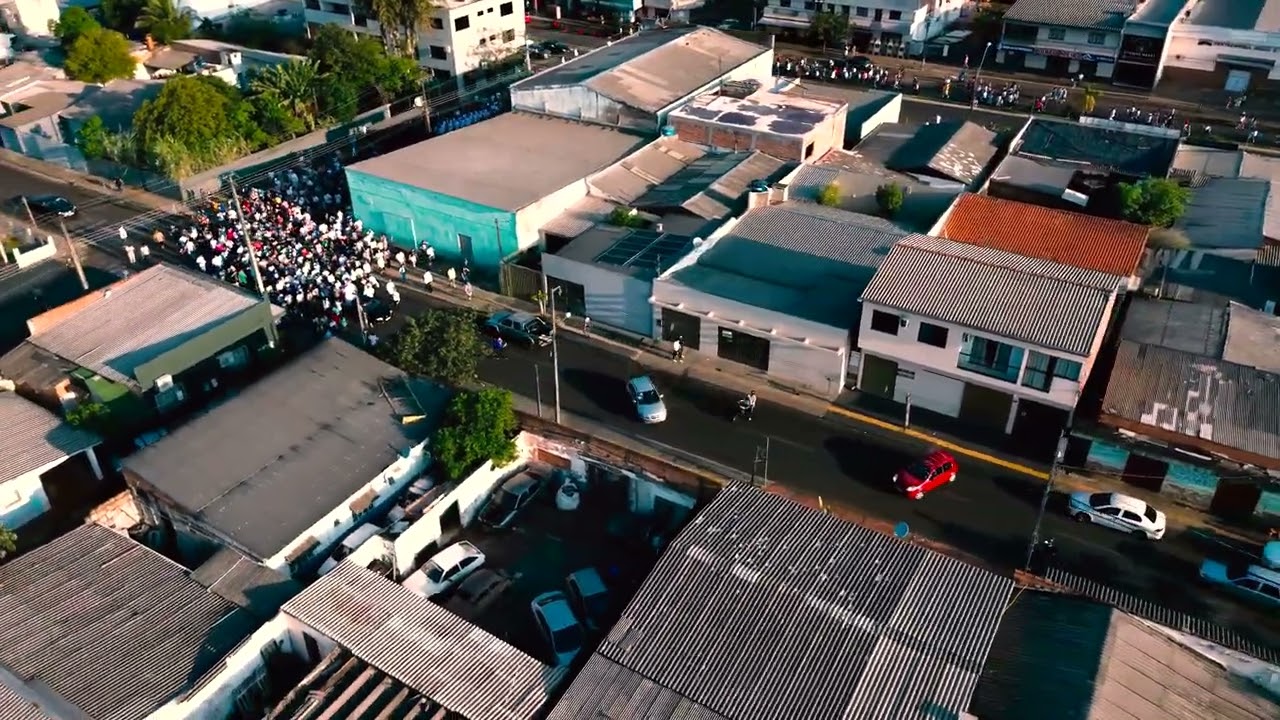 Voou de Drone na vinda da Imagem de Nossa Senhora Aparecida 