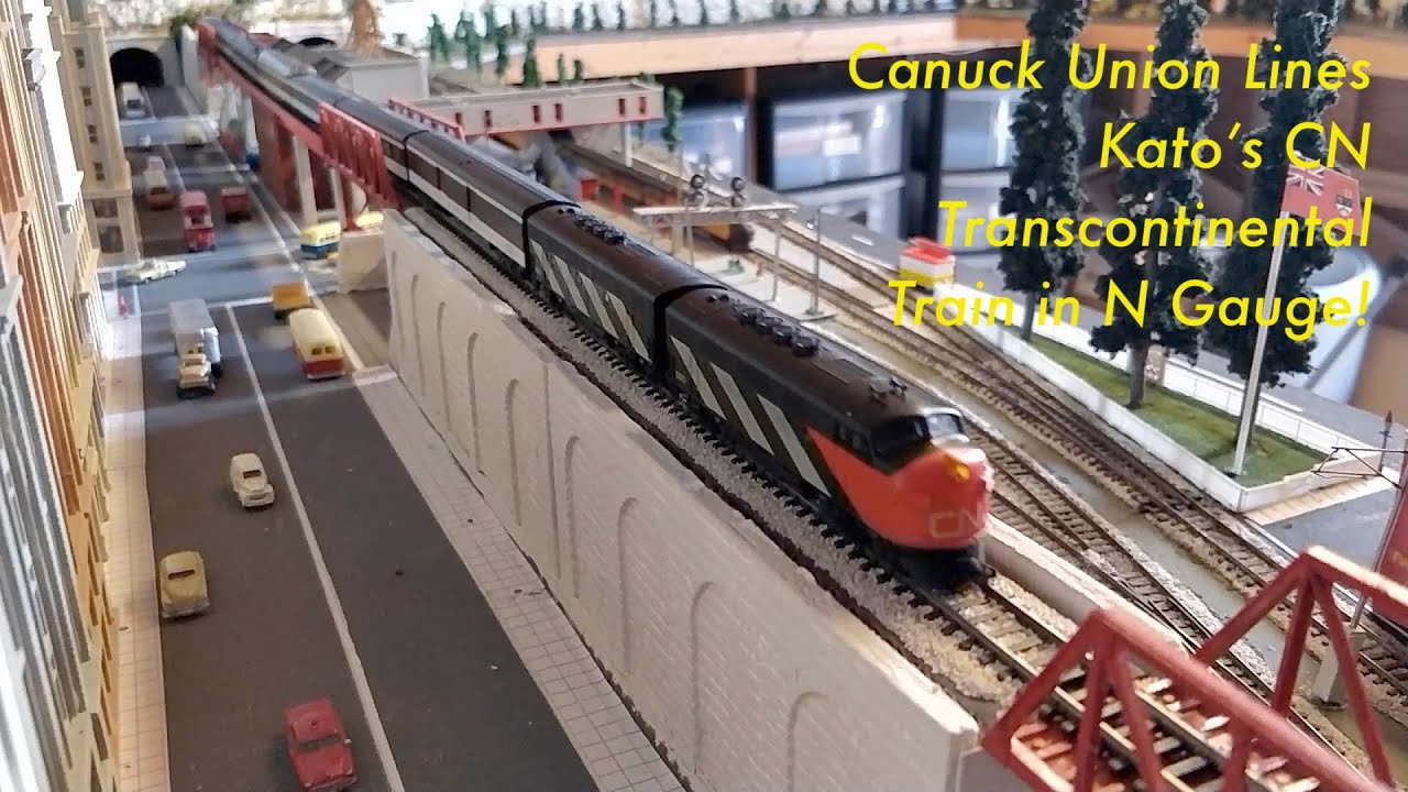 Canuck Union Lines: Kato CN Transcontinental Train in N Gauge!