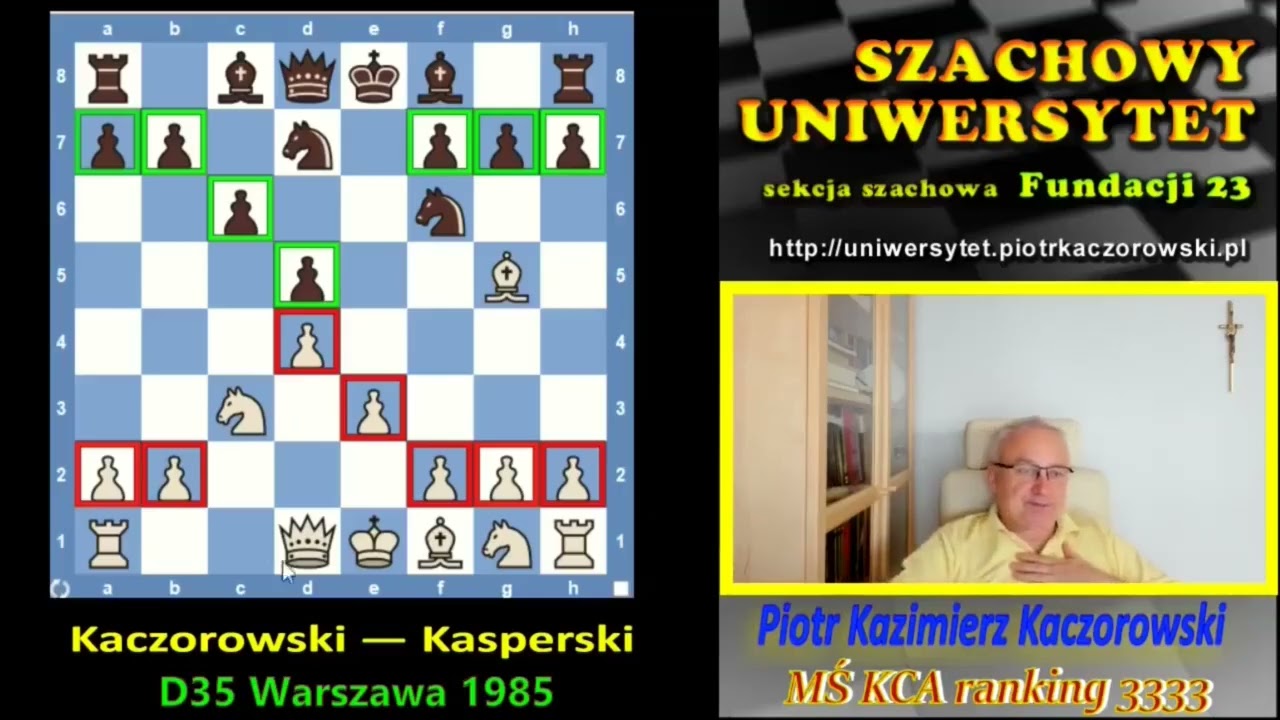 #Szachy  Piotr Kazimierz Paweł Kaczorowski wygrywa. RS.7513