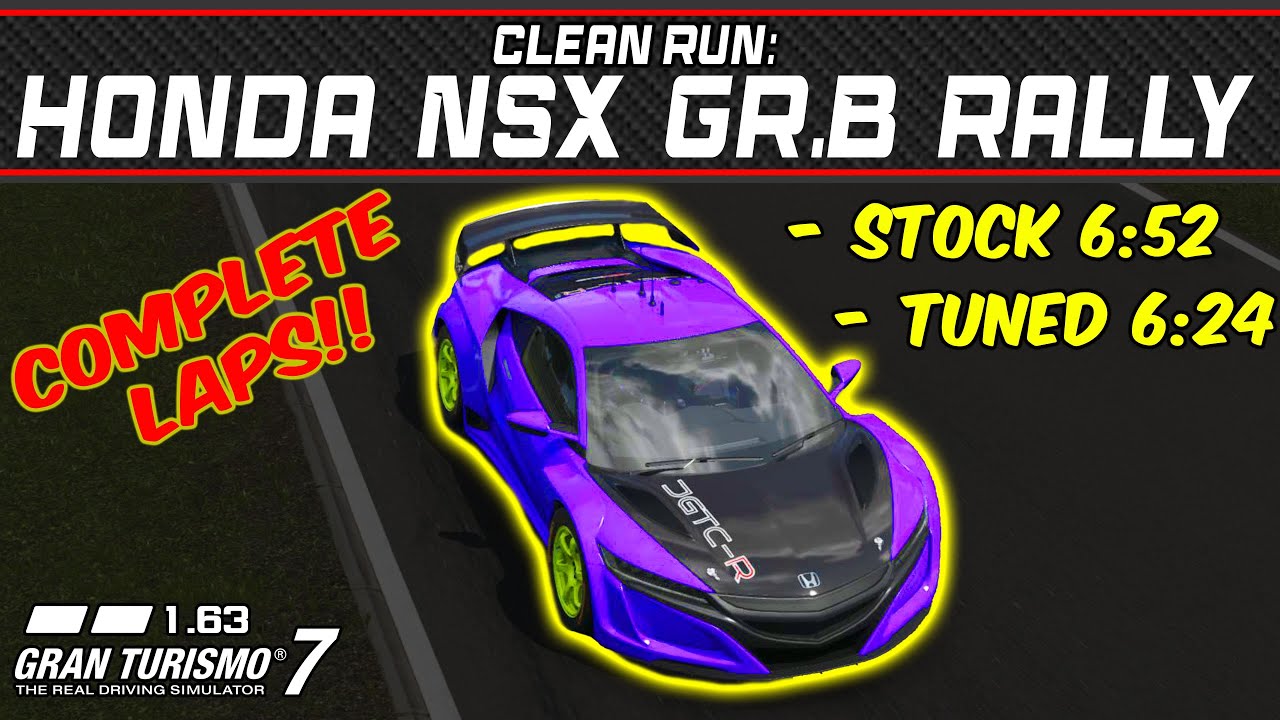 GT7 - Clean Run: Honda NSX Gr.B Rally Car - Gran Turismo 7 - 1.63