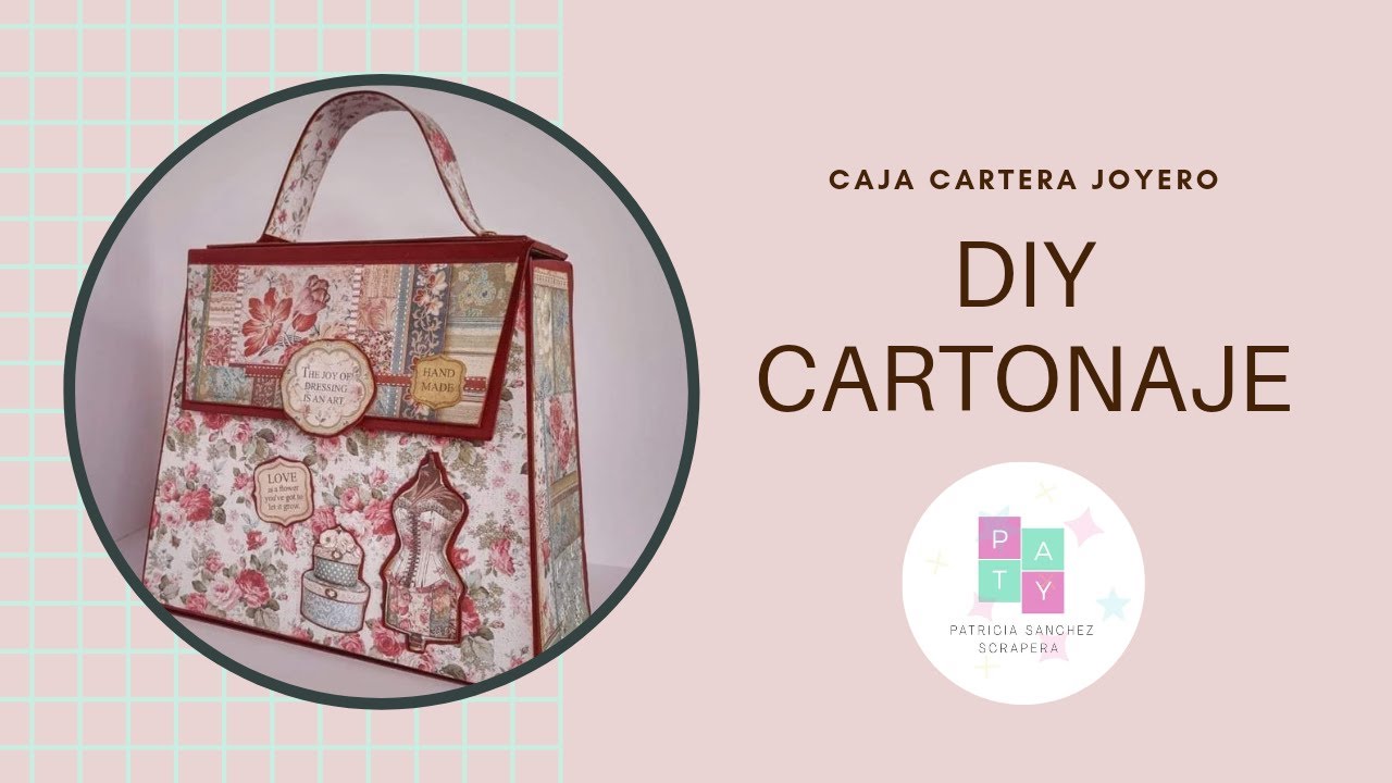 Diy cartonaje Cartera Joyero / tutorial cartonaj