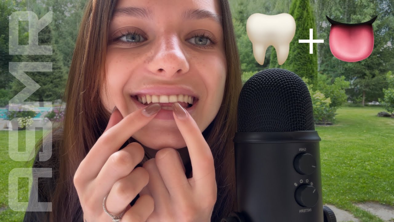 ASMR ☆ Fast Teeth Tapping & Tongue Swirling