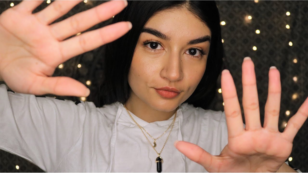 ASMR Unintelligible Whispers and Hand Movements (Lots of Mouth Sounds)