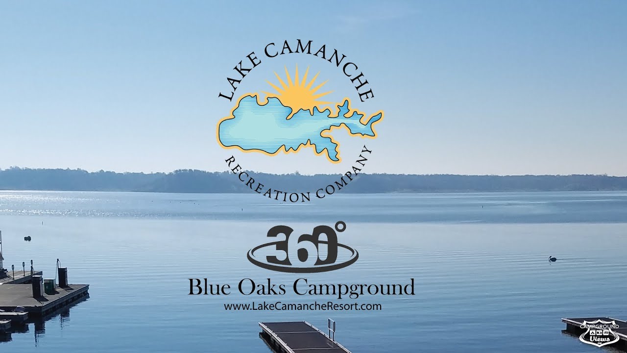 360-градусный тур по кемпингу Blue Oaks в зоне отдыха Lake Camanche в городе Айон, штат Калифорния.