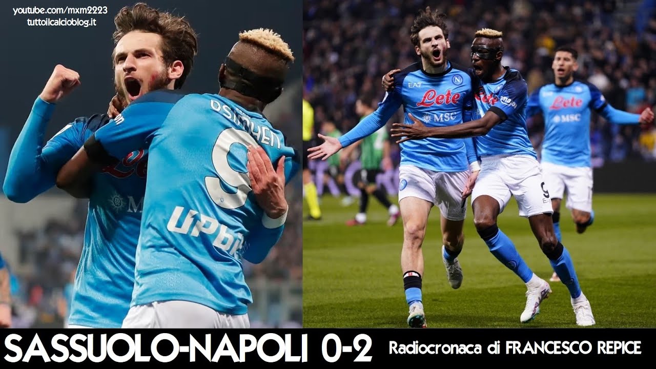 SASSUOLO-NAPOLI 0-2 - Radiocronaca di Francesco Repice (17/2/2023) Rai Radio 1