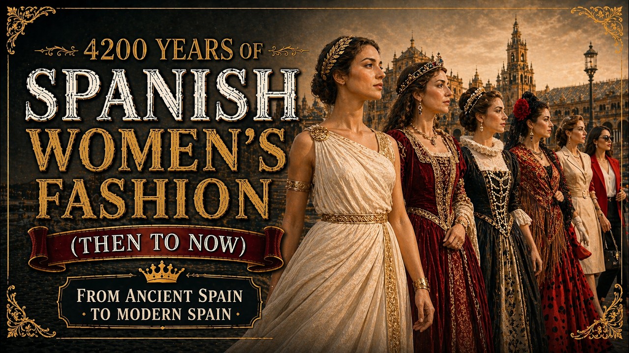 4200 Years of Spanish Women’s Fashion Evolution (2200 BC – 2026) | Historical to Future Timelapse