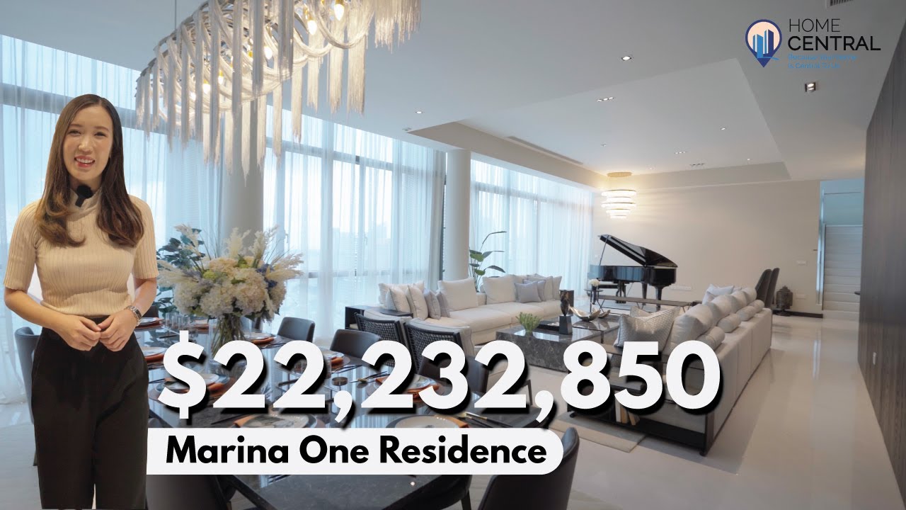Inside a $22M Duplex Penthouse With Sea Views | Marina One Residences | Singapore Property Tour