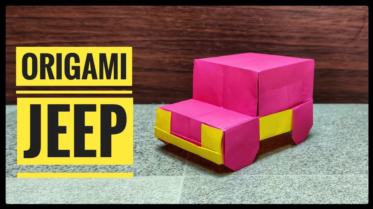 Origami Jeep | Origami tutorial | Paper craft