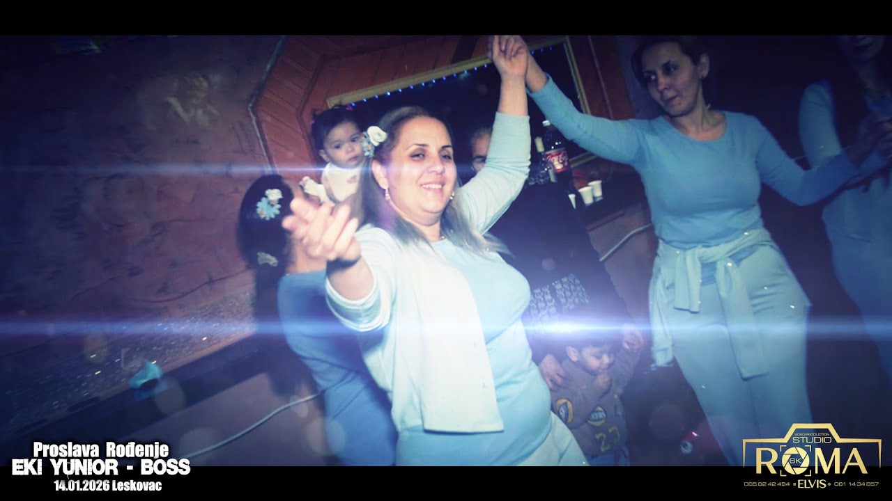 PROSLAVA RODJENJE EKI YUNIOR BOSS PART2 14.012026 LESKOVAC STUDIO ROMA ELVIS 6K LESKOVAC