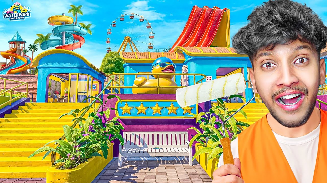 $800,000 NEW LOOK OF MY LUXURY WATERPARK!😍Water Park Simulator #8