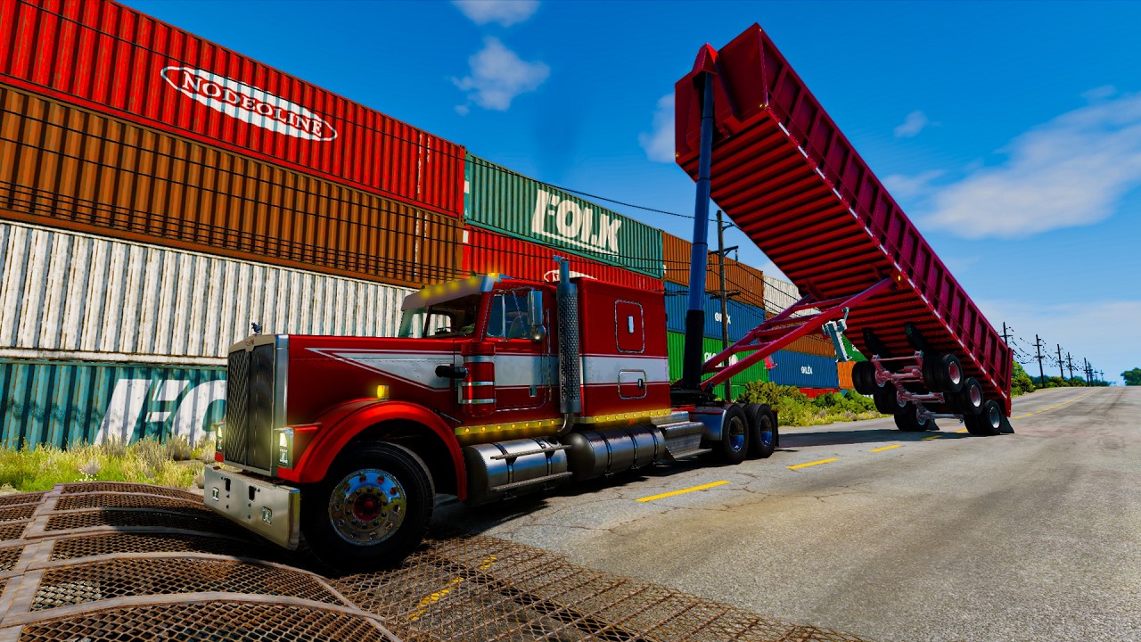 Trucks vs Upside Down Speed Bumps | BeamNG.DRIVE