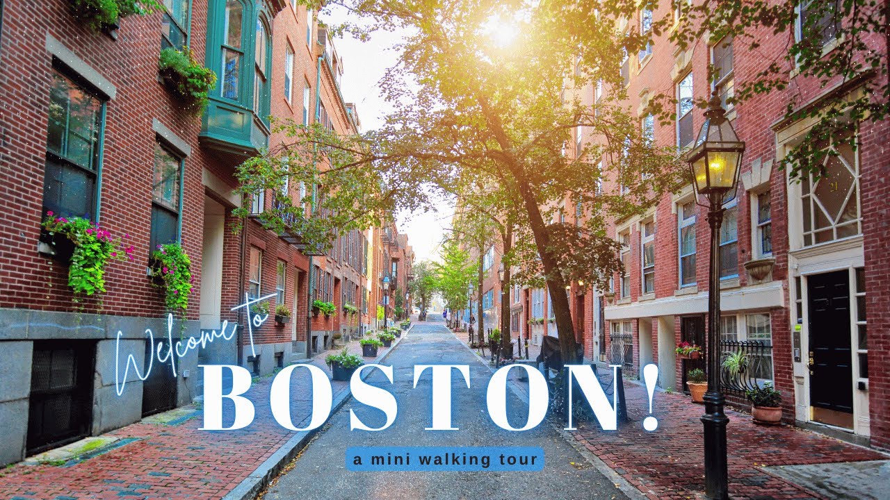 BOSTON💫Walking Tour (Beacon Hill, Acorn Street & Public Garden)