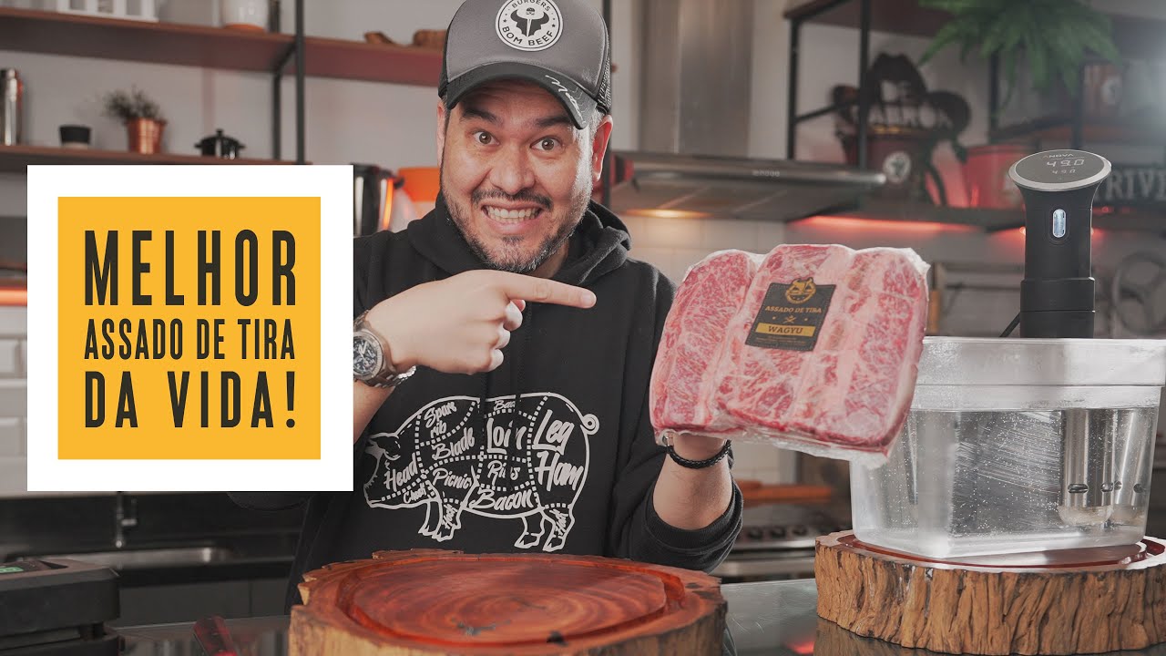 O Melhor Assado de Tira da minha vida! Assado de Tira Wagyu no Sous Vide | Só Vide #334