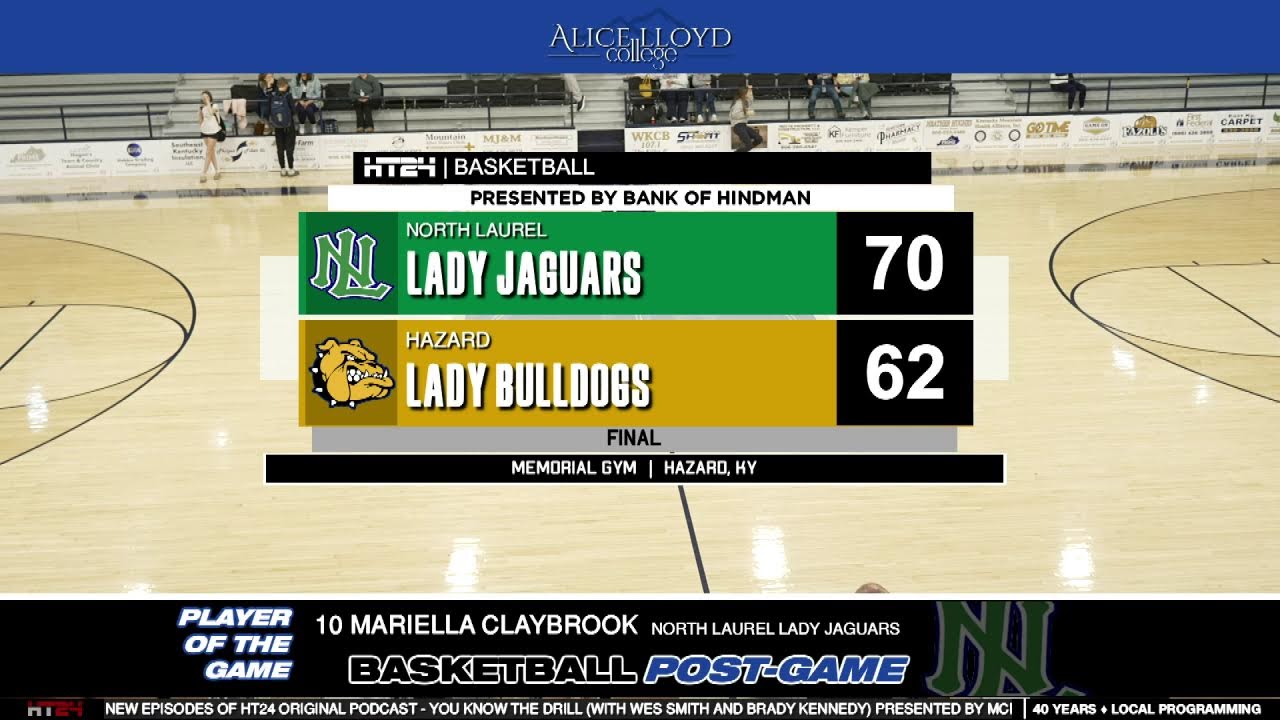 North Laurel Lady Jaguars VS Hazard Lady Bulldogs - High School Girls Basketball