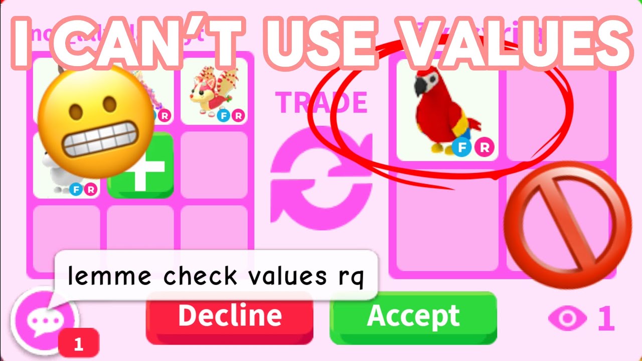🚫Adopt Me Trading but.. I CANT USE VALUES!🚫Adopt Me Trading Challenge! Adopt me Roblox! Lillyplayz 