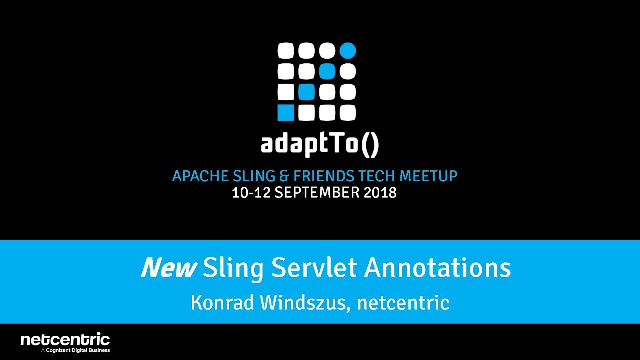 Lightning Talk: New Sling Servlet Annotations