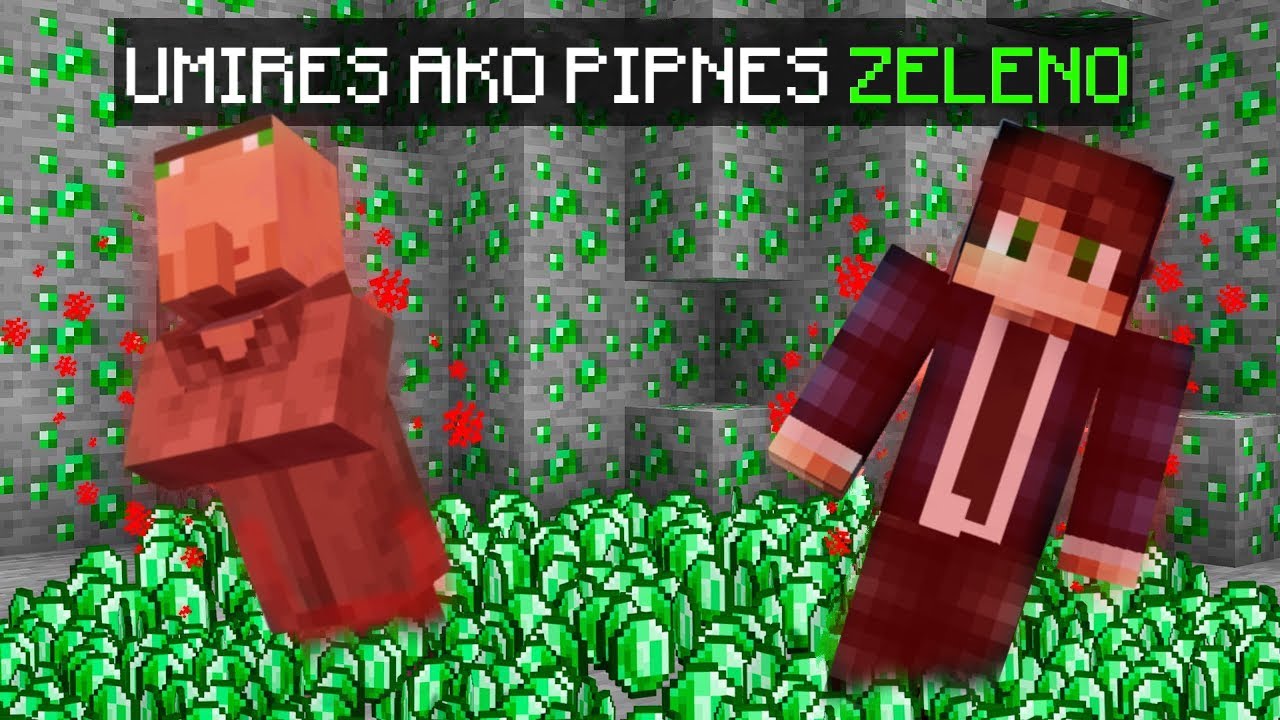 MINECRAFT, ALI AKO DOTAKNEŠ BOJU UMREŠ!! 🎨💀