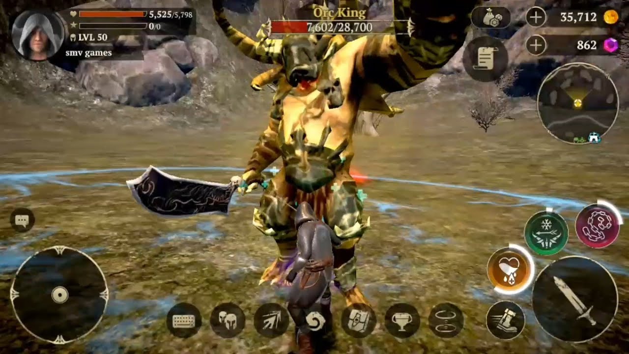 ORC KING ; Assassin - version C #4 Evil Lands ( Online Action RPG ) Android Gameplay