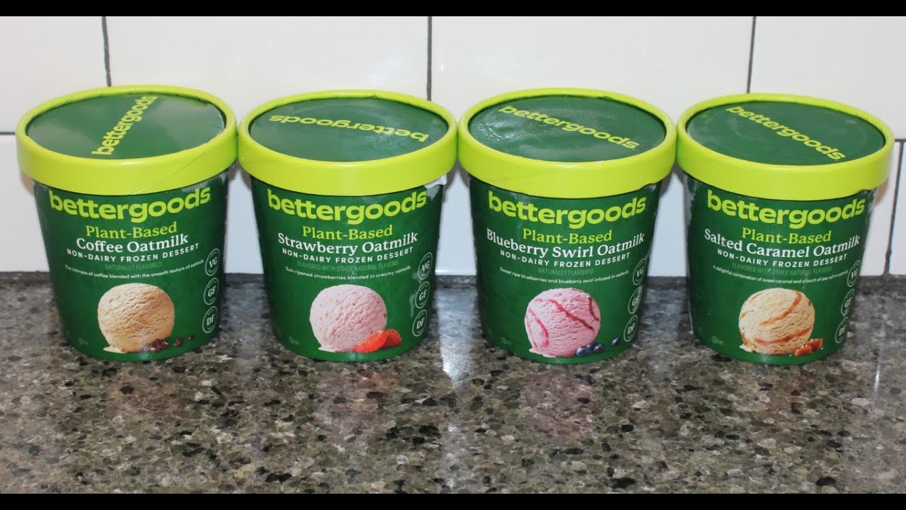 BetterGoods (Walmart) Plant-Based Oatmilk Non-Dairy: Coffee, Strawberry, Blueberry & Salted Caramel