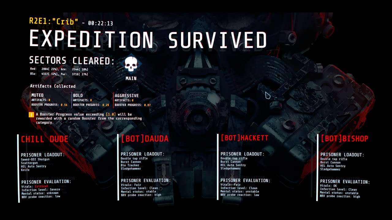 GTFO R2E1 22:13 Better Bots Speedrun