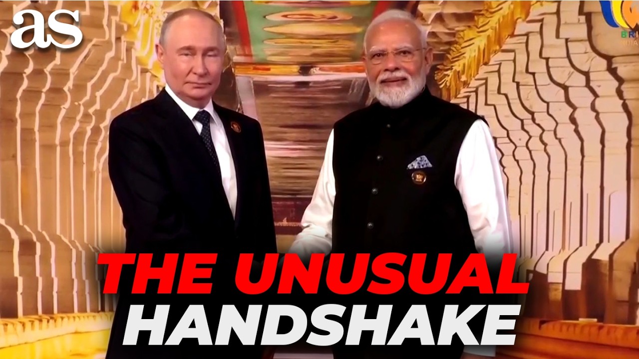 MODI and PUTIN&rsquo;s HANDSHAKE STEALS THE SHOW at the BRICS Summit in New Delhi