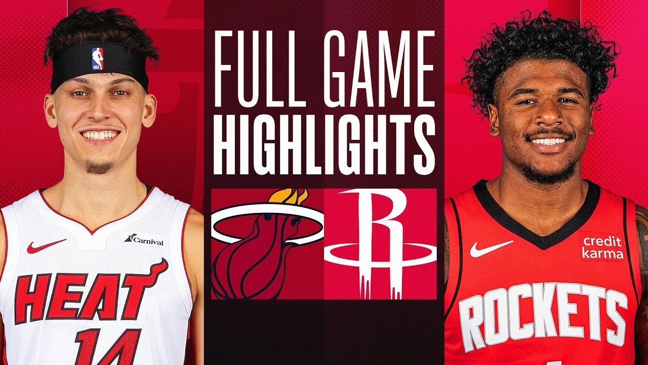 Miami Heat vs. Houston Rockets Full Game Highlights | Oct 20 | 2023 NBA Preseason