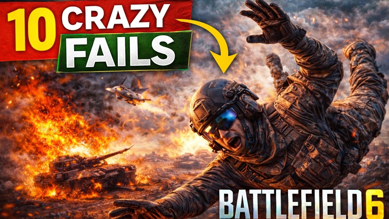 Moments You Can't Miss! 10 crazy fails in Battlefield 6