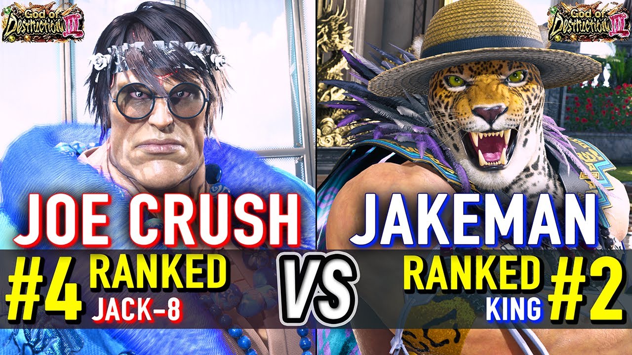 T8 🔥 JOE CRUSH (#4 Ranked Jack-8) vs THE JAKEMAN (#2 Ranked King) 🔥 Tekken 8 High Level Gameplay