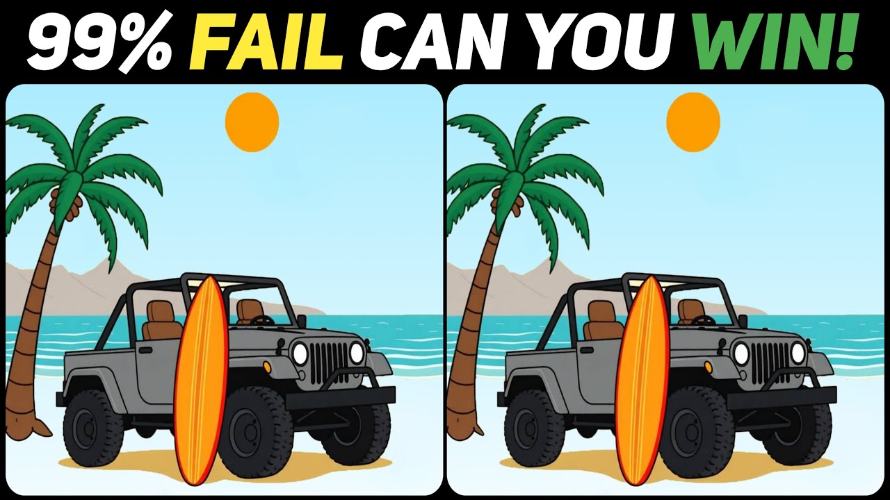 Test Your Intelligence With This Find the Difference Challenge