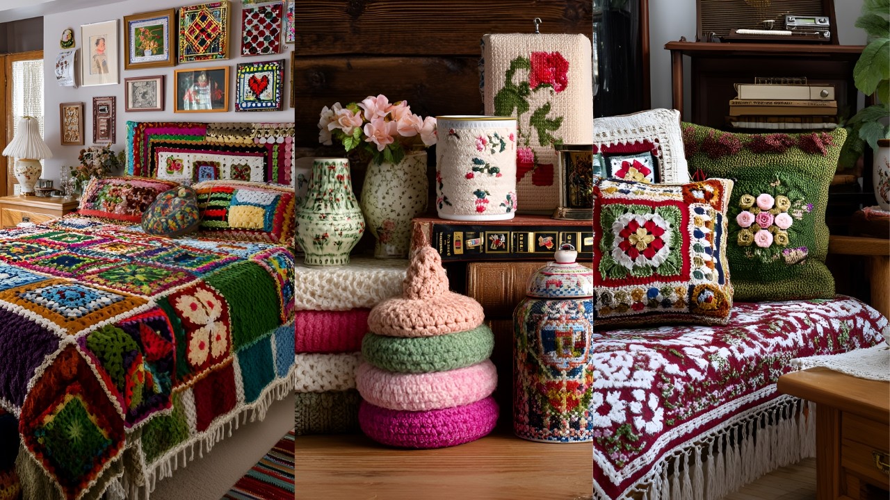 Crochet Charm & Vintage Soul | Grandma’s Handmade Touch for Farmhouse-Style Decor Part 2