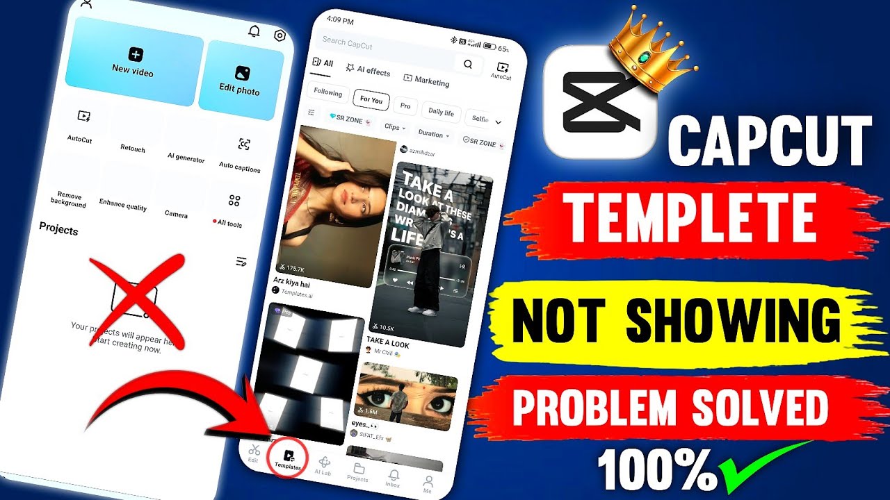 CapCut Template Not Showing Problem Fix | 100% Working Solution (2026 Update) 🔥 |