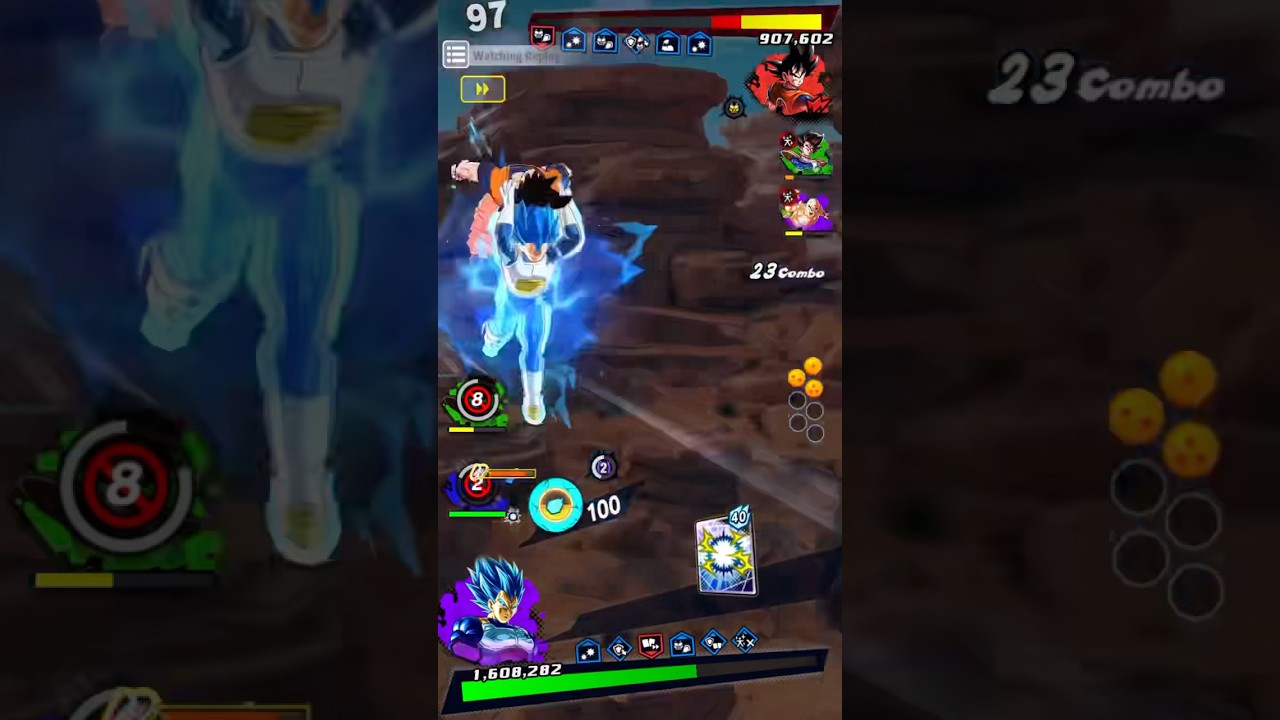 LF Evolution Blue Vegeta Destroys The New Saiyan Saga Revival Team Even With Their Full Zenkai Bench
