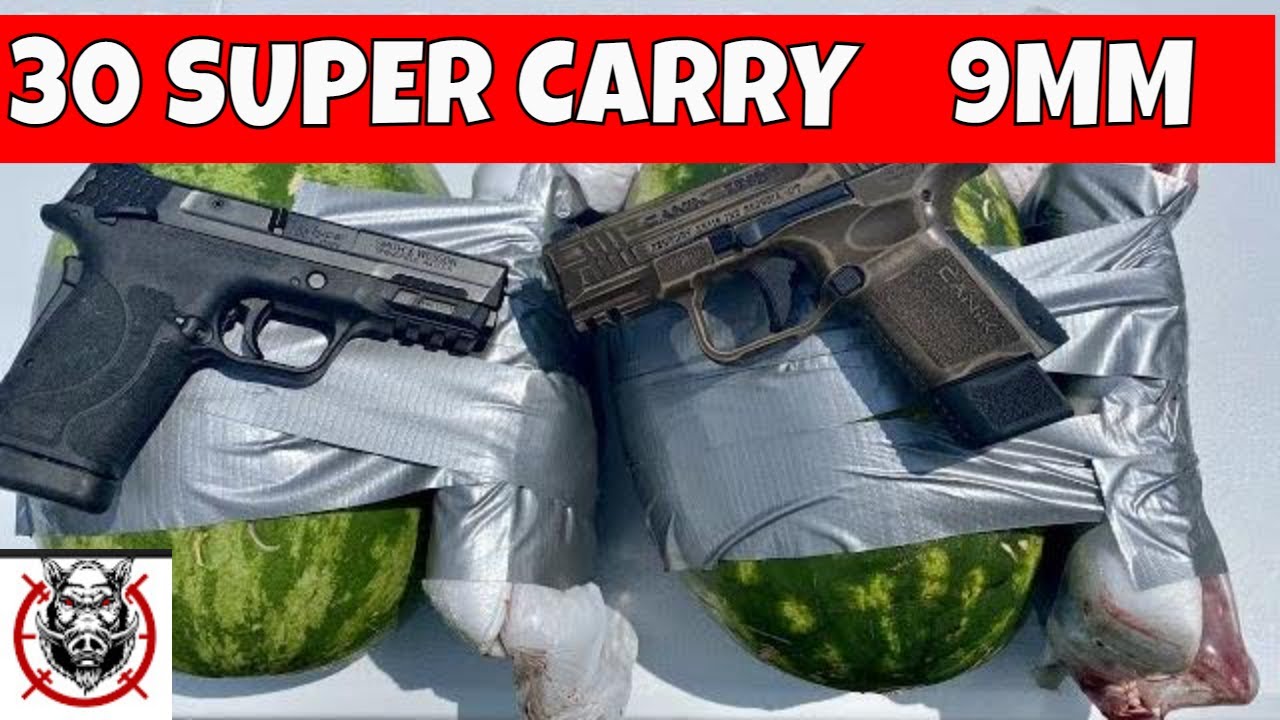 30 Super Carry vs 9mm Meat Target Test - Is 30SC Worth It? Conclusive Results) #30supercarry