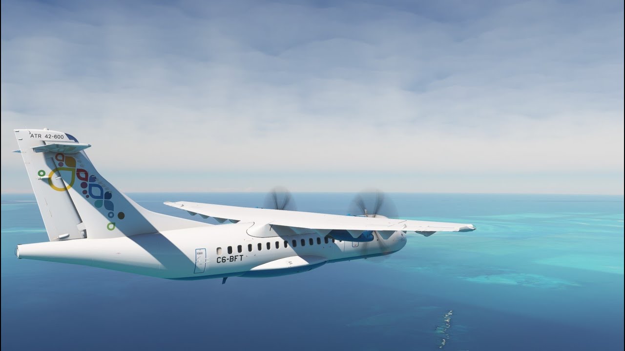 MSFS 2020 BAHAMASAIR ATR 42-600 - NASSAU ROCK SOUND ROUNDTRIP