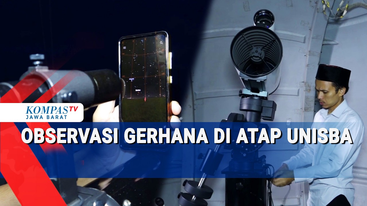 Pantauan Gerhana Secara Manual dan Teleskop di Unisba