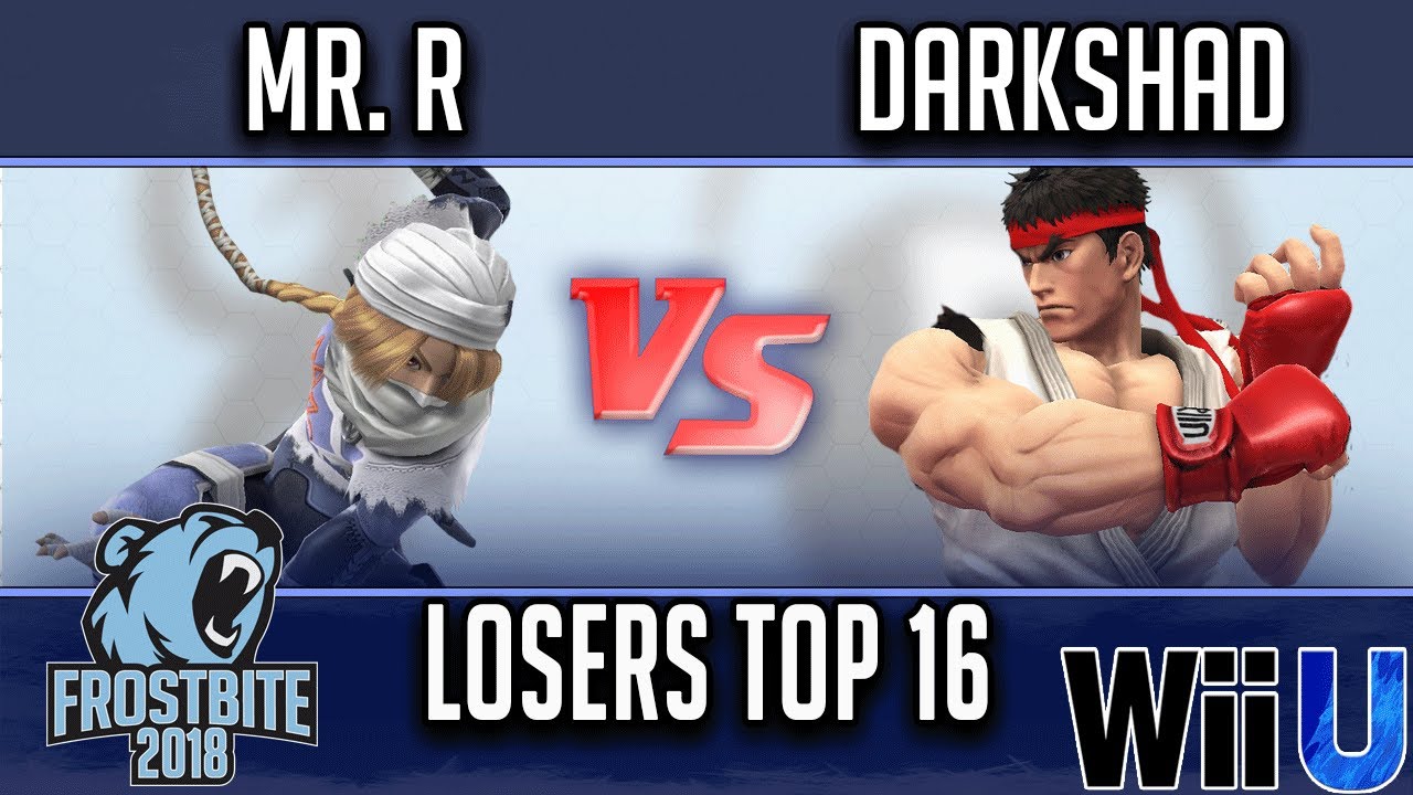 Frostbite 2018 Smash 4 Singles  LOSERS TOP 16 - BC | Mr. R (Sheik) vs FS | Darkshad (Ryu)