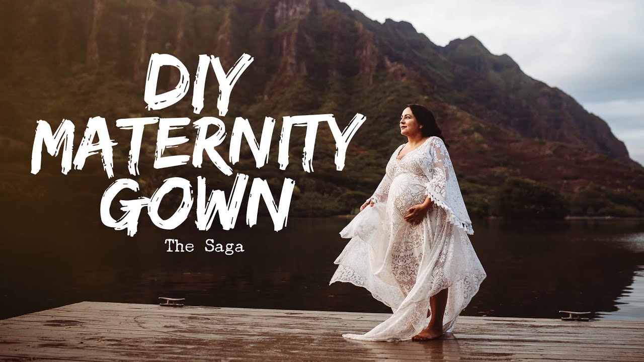DIY Maternity Gown | Boho Lace Photography Dress | Teal Garcia