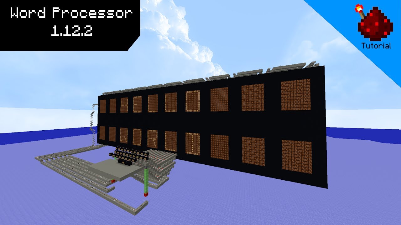 I Created A Word Processor In Minecraft! | 1.12.2
