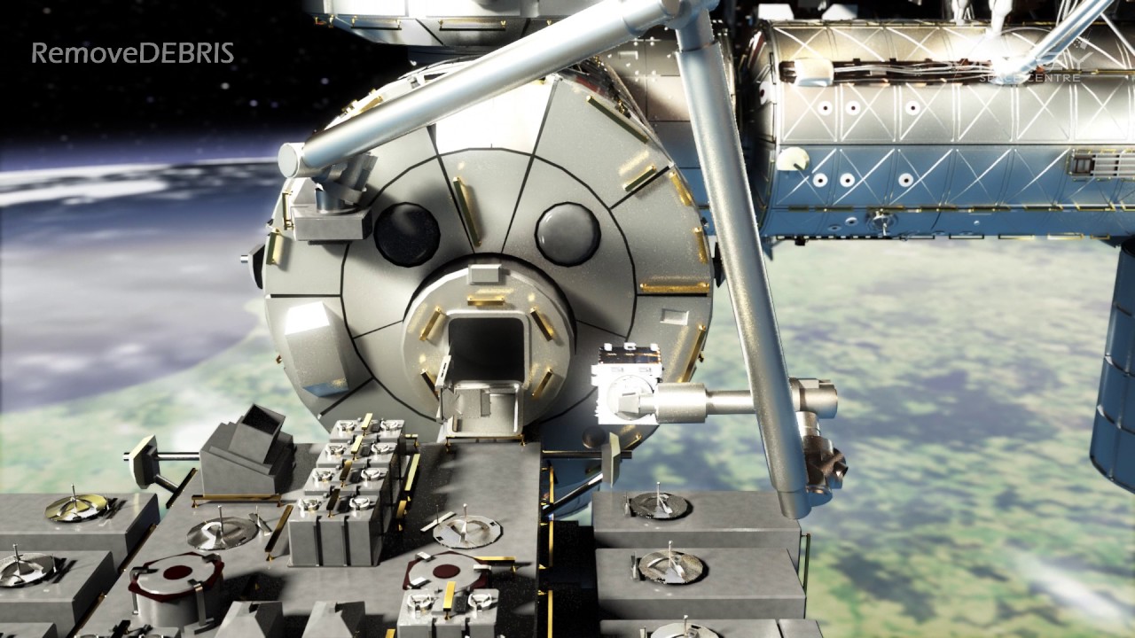 Space Debris removal mission animation - RemoveDEBRIS