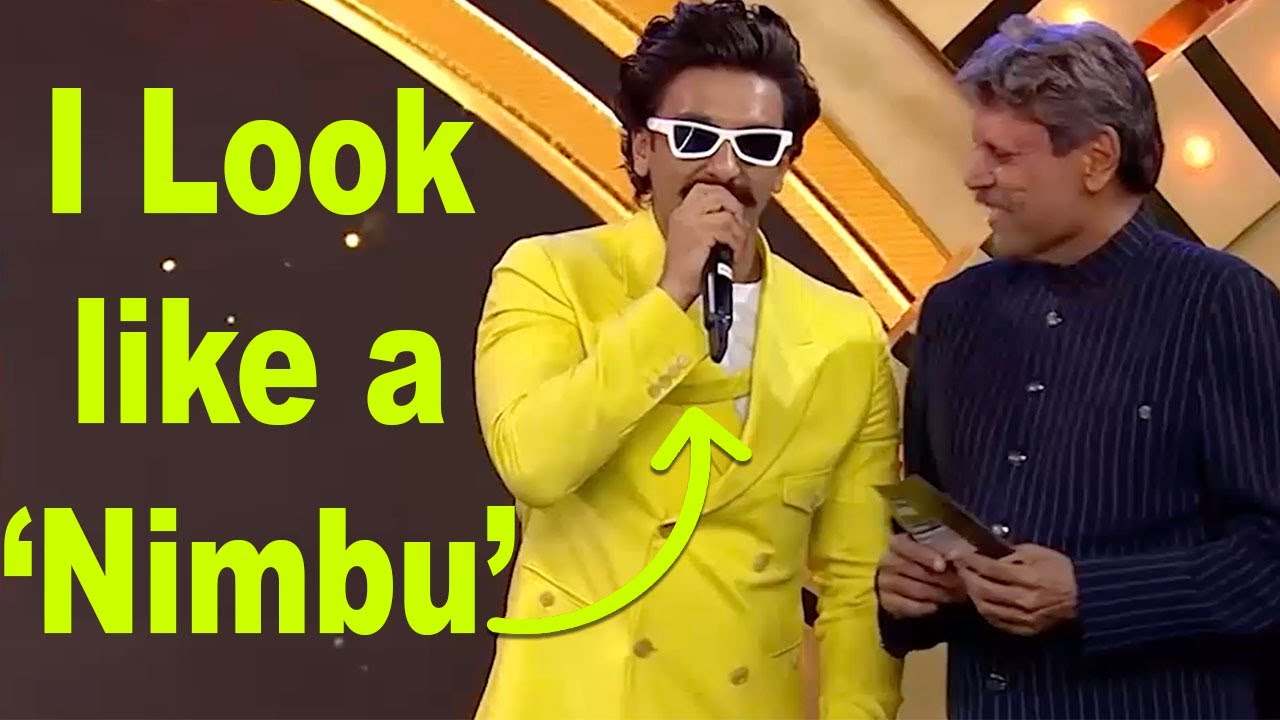 Ranveer Singh Makes Fun of Himself As Kapil Dev Gives Him An Award