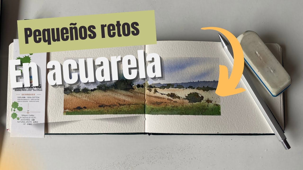 En acuarela ponte pequeñas metas