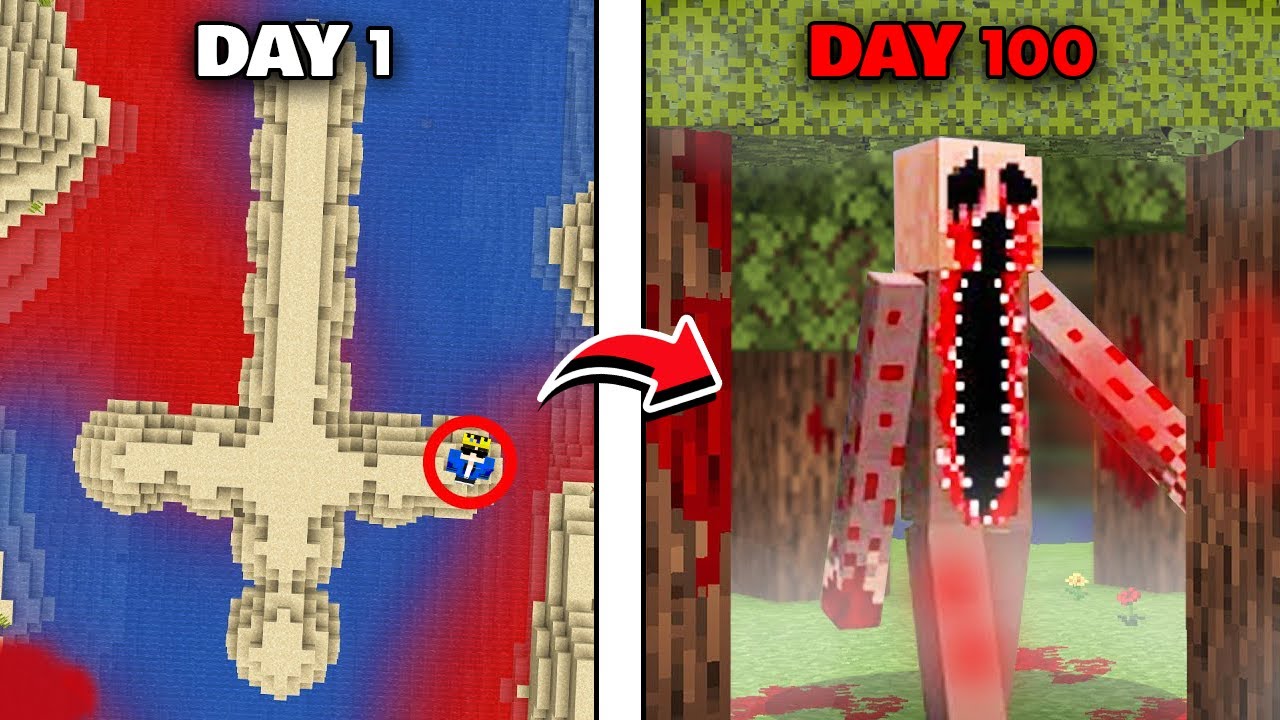 Testing Scary Minecraft Myths for 100 Days