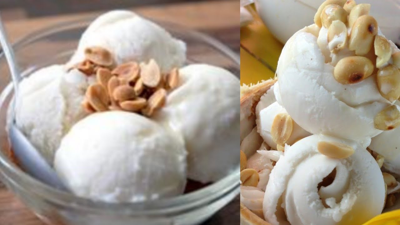 ការ៉េមខ្ទិះដូង Coconut ice cream