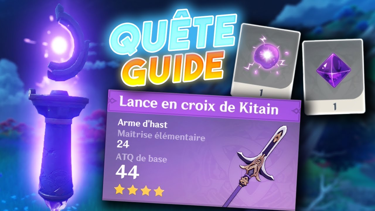 L'héritage d'Orobashi / Obtenir la lance d'Inazuma (Quête/Plan d'arme) - Genshin Impact