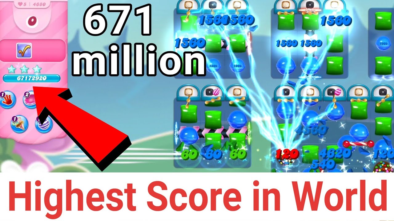 Candy Crush Highest Score 671 million in the world 2020 || Candy crush highest score Level ||