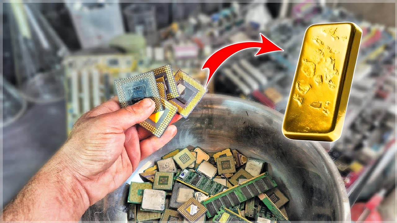 استخراج طلا از قطعات کامپیوتر با پودر غیر اسیدی گیلدورا