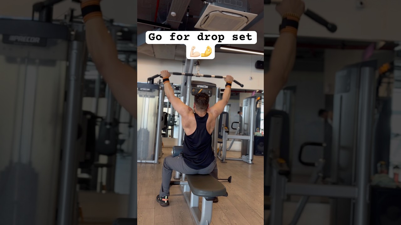 Go for drop set 💪🏻🤌