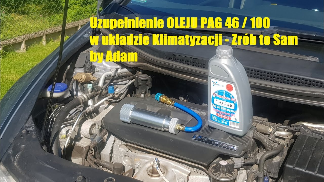 Uzupełnienie oleju PAG 46 w Klimatyzacji - Zrób to Sam
